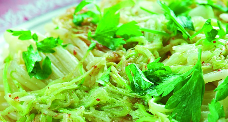 Courgette spaghetti